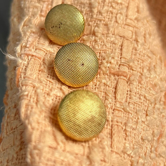 Jason Wu Peach Tweed Double  Breasted Blazer, size xs - Picture 6 of 12